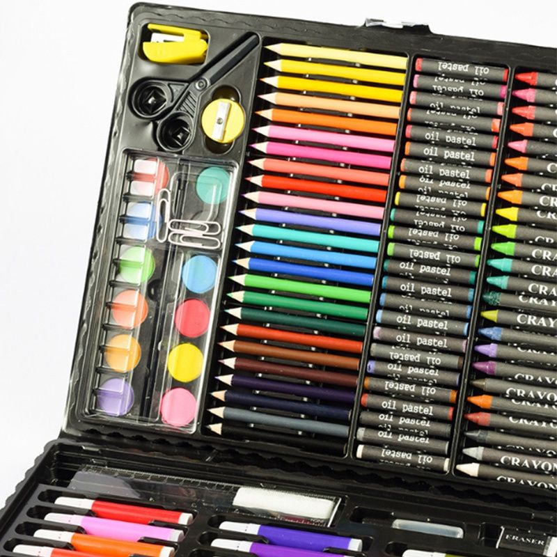 crayon set 150 in 1 paket lukis lengkap 150 art set anak