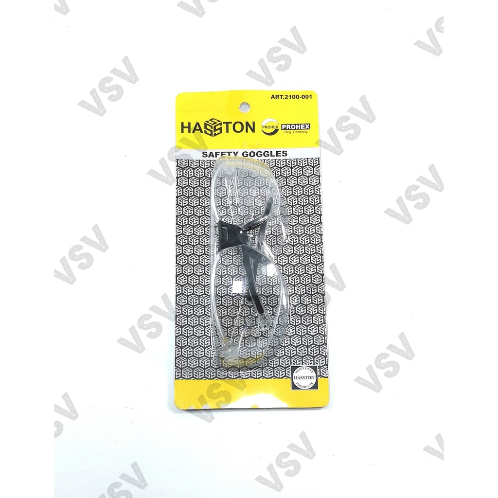 Hasston Kacamata Safety Clear 2100-001 Kaca mata Kerja Bening