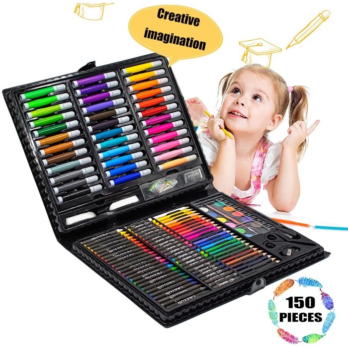 

Hari Ini Pensil Warna 1 Set Crayon Colouring Set Menggambar Anak 150Pcs Terbatas