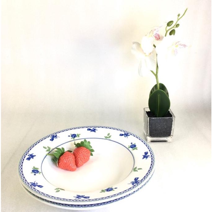 Soup Bowl Shiny Blue By. St James - Mangkok Makan Mangkok Saji