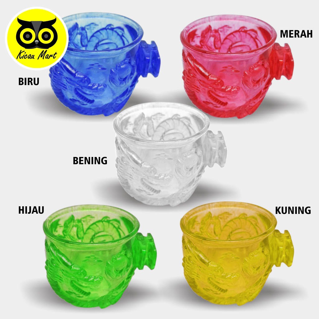 CEPUK PAKAN MINUM BURUNG NAGA NO 2 ISI 2 WADAH TEMPAT MAKAN HAMSTER SUGAR GLIDER MARMUT LOVEBIRD CKNG2