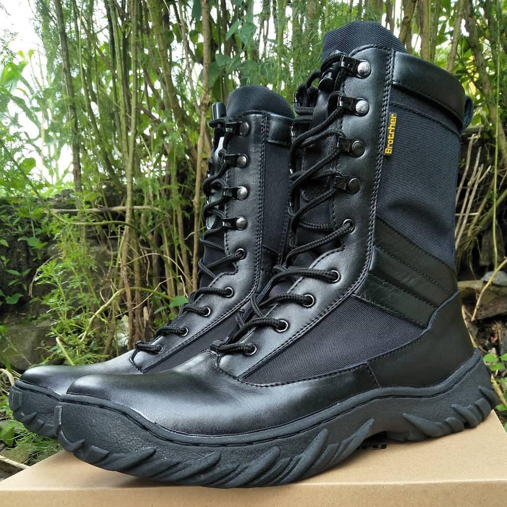 SEPATU PDL BROTRHER MODEL/TYPE MAMBA KULIT ASLI SEPATU PDL TNI POLRI SEPATU PDL SATPAM SECURITY