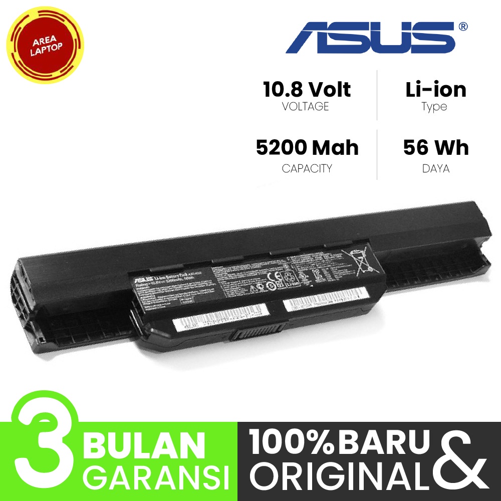 Baterai Asus K43 A43 A53 A54 P43 K53 P53 X43 X44 X53 X54 A83 X84 ORI