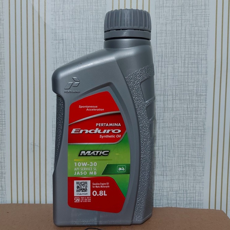 Enduro Matic 10W-30 Pertamina 0.8ml Sedus isi 6 botol