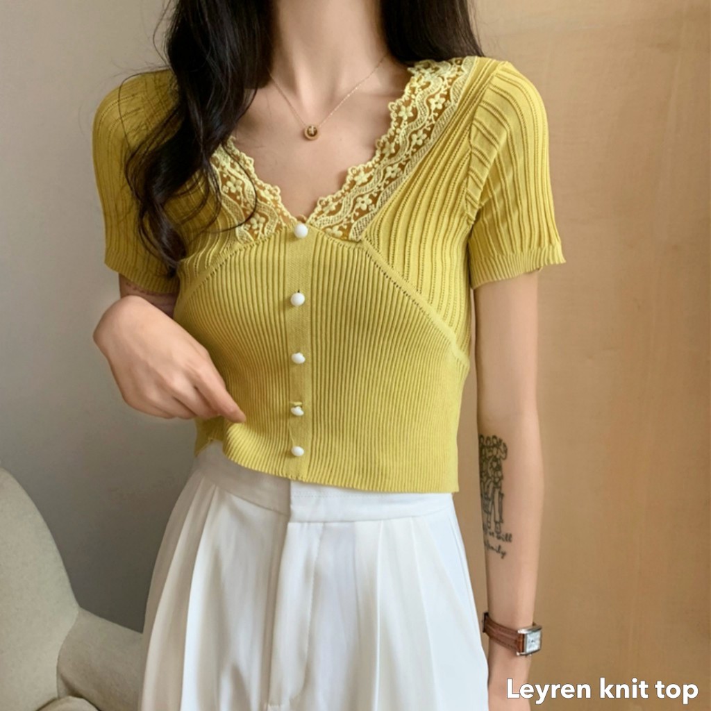 Leyren knit top -Thejanclothes