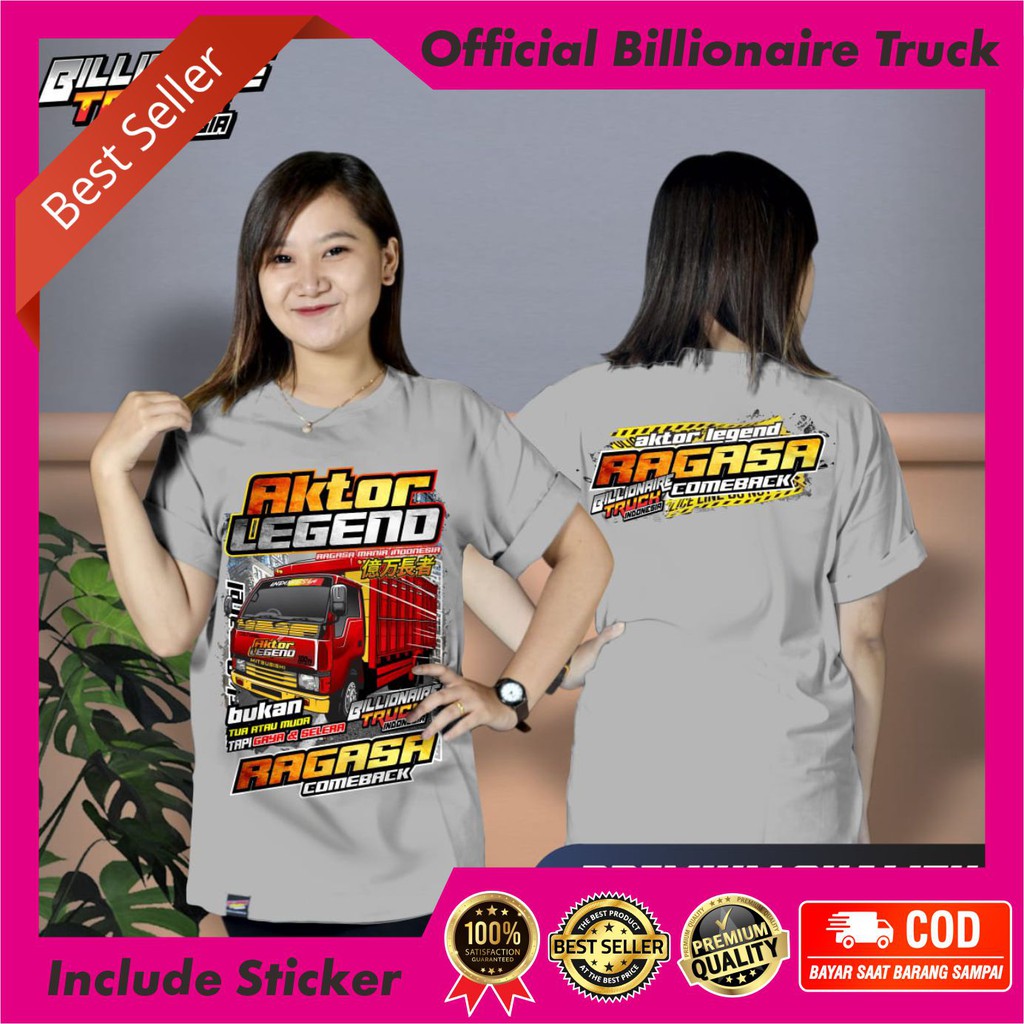 Kaos Truk Ragasa Kaos Legenda Baju Truk Driver Ragasa Mania Original Billionaire Truck