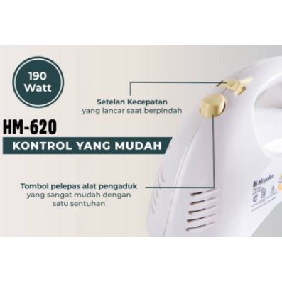 Hand Mixer Miyako HM-620 / Mixer Kue HM 620 / Hand Mixer Murah Miyako HM620