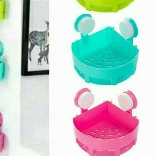 ☺ RAK SUDUT KAMAR MANDI RAK PLASTIK SEGITIGA SERBAGUNA ⅍