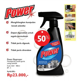 Power Hitam my way one family / pembersih alat rumah tangga / pembersih