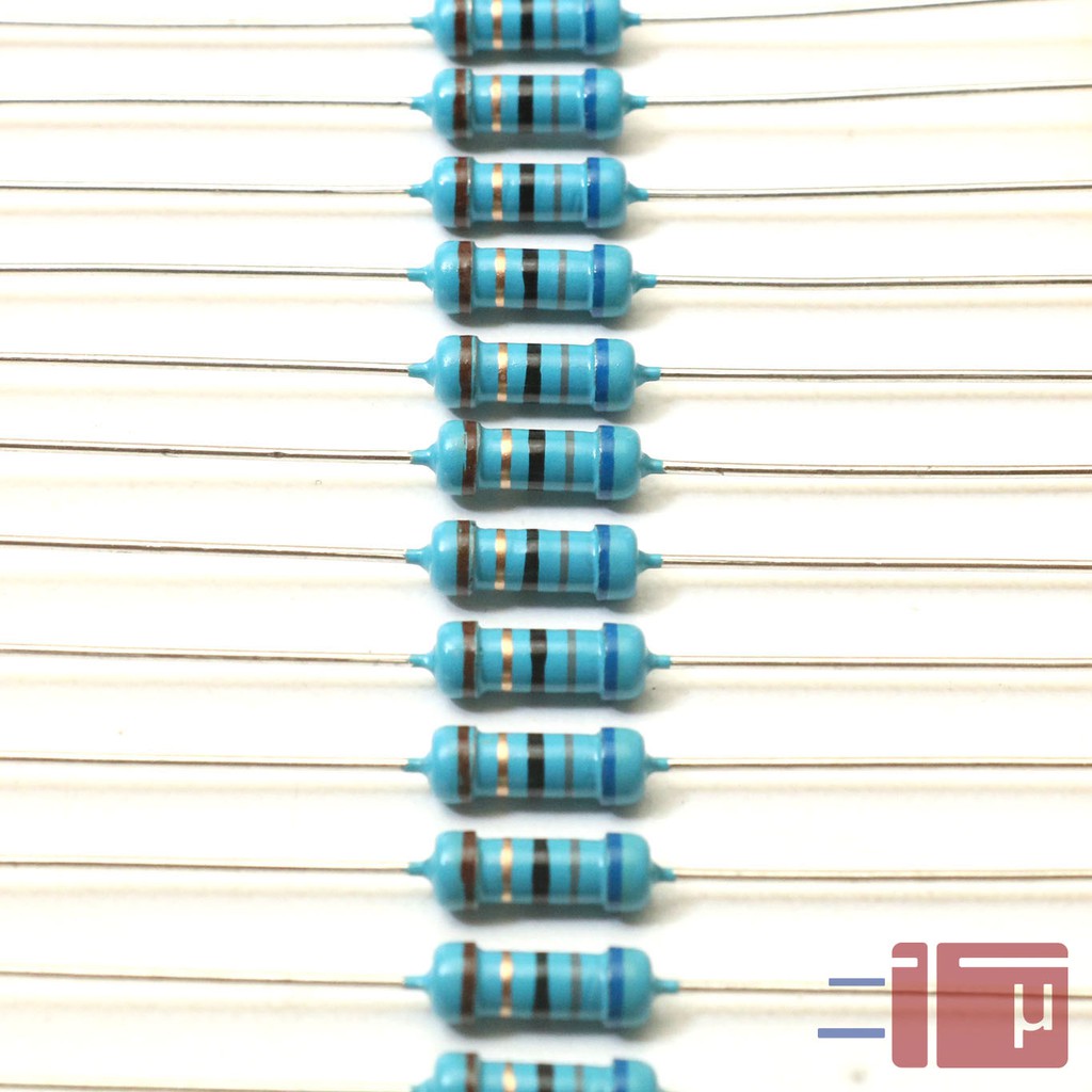 x10 Resistor 68R 68 Ohm 1/2W Metal Film 1% Taiwan Kaki Tembaga