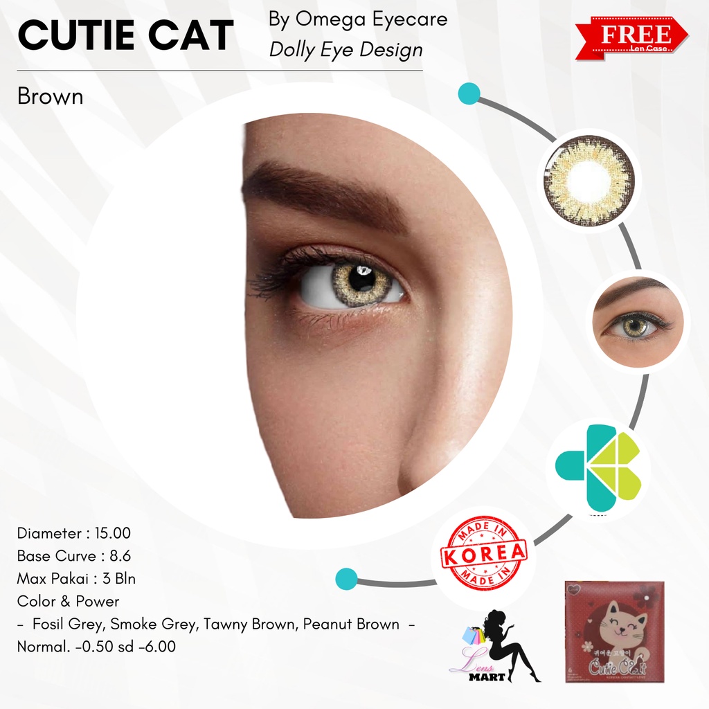 SOFTLENS CUTIE CAT MINUS OMEGA 0.50 sd 6.00