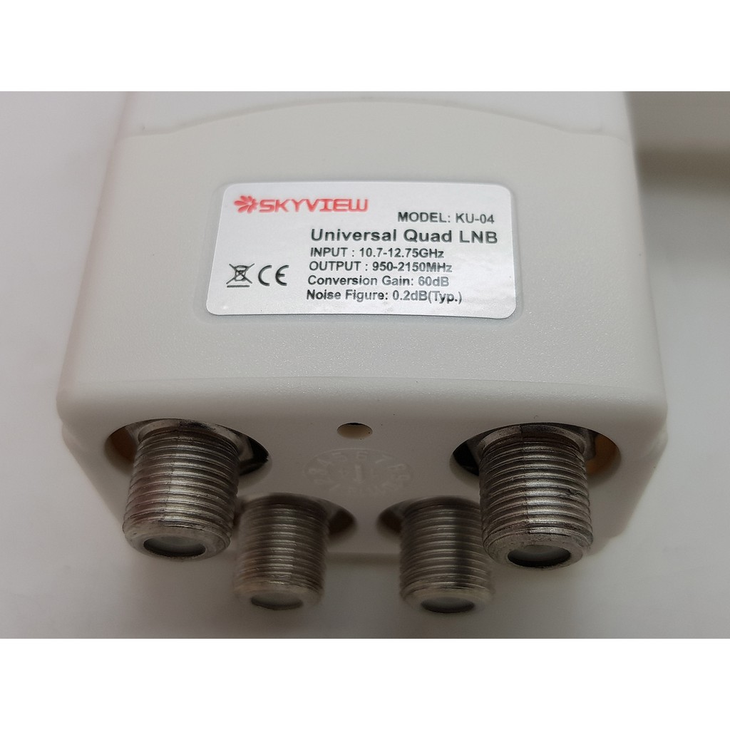 KU-04 LNB QUAD output Ku Band Skyview Noise 0.2 DB (Offset)