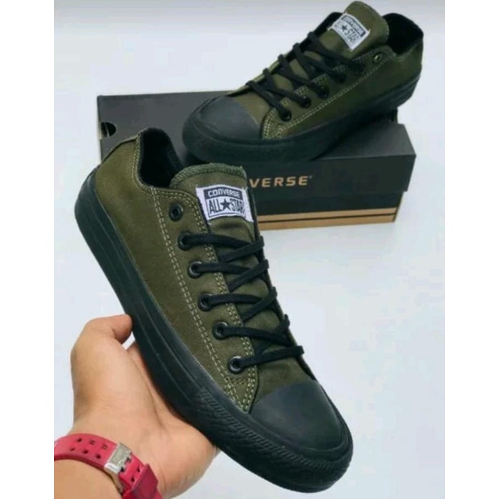 Sepatu Conversee hijau army