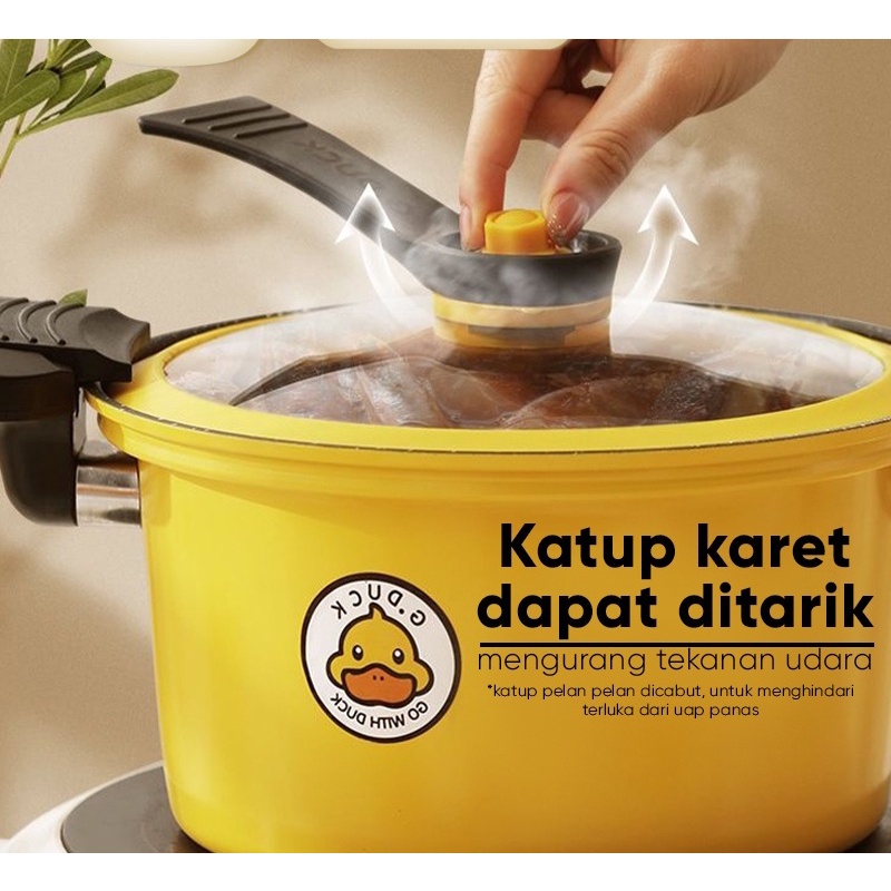 Jual Panci Presto Teflon Totipotent Micro Pressure Cooker Pot 3 5l Anti