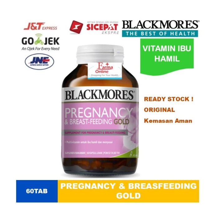 Jual Ibu Hamil Blackmores Pregnancy & Breast Feeding Isi 60 Kapsul
