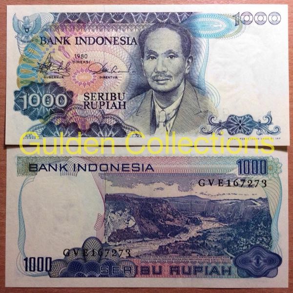 Uang Kuno 1000 Rupiah dr Sutomo Tahun 1980