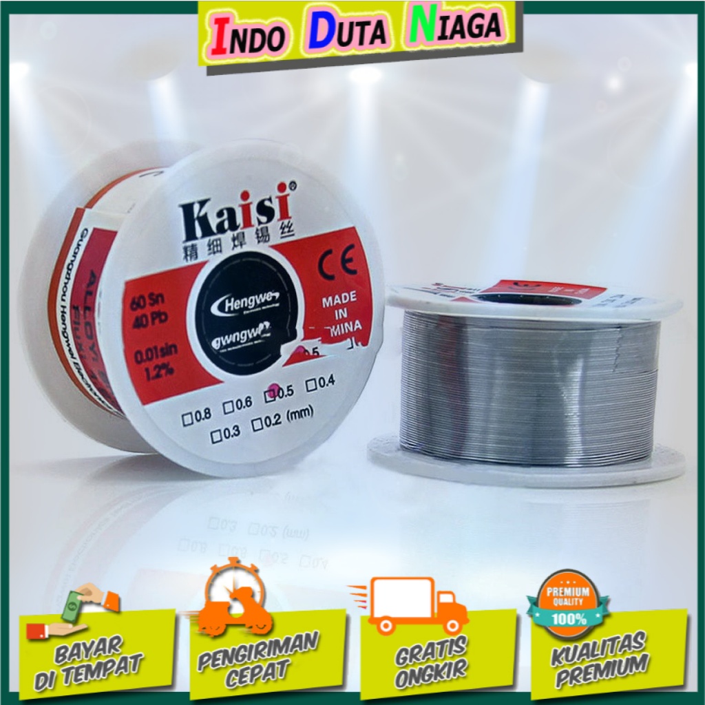 Kaisi Kawat Timah Solder Sn60/Pb40 50gr