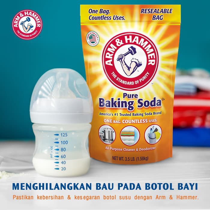 

Baking Soda Asli Merk Arm & Hammer Untuk Laundry 2,267 KG