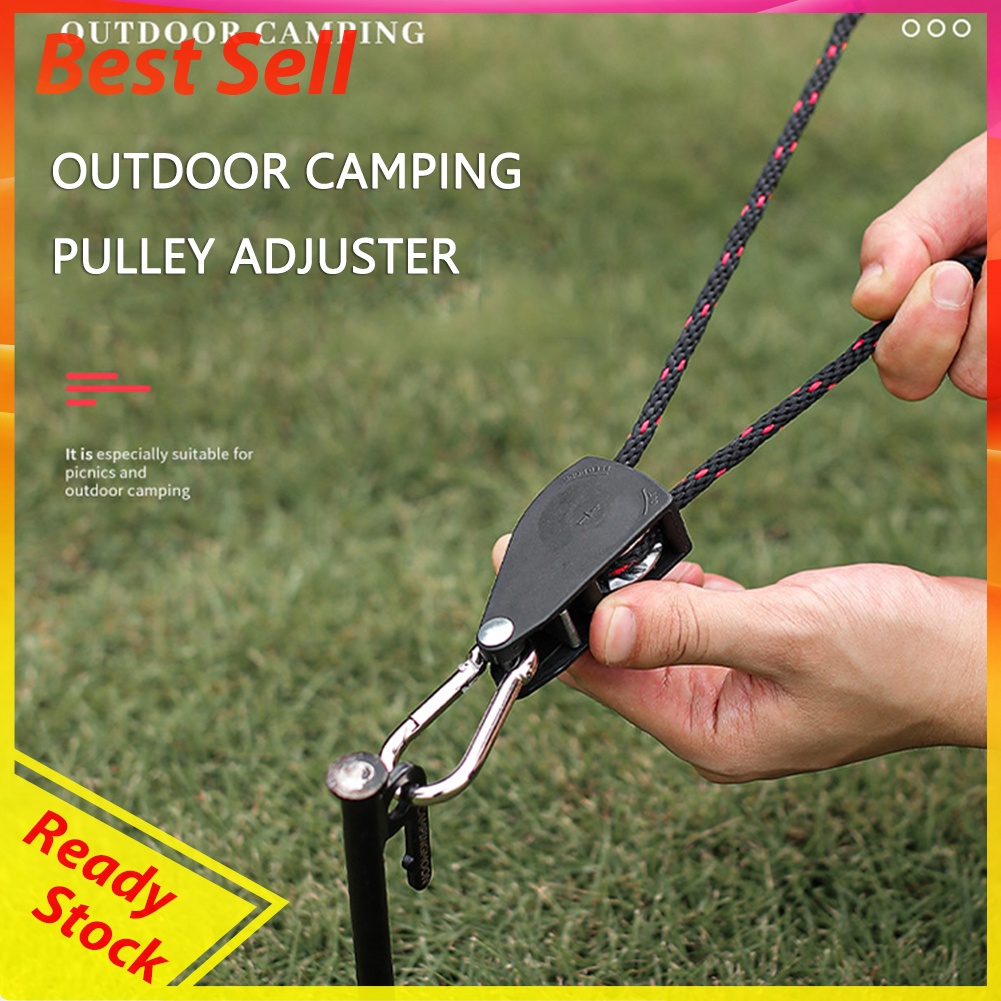 Tent Pulley Rope Buckle Fastener Windproof Adjustable Camping Stop Buckles