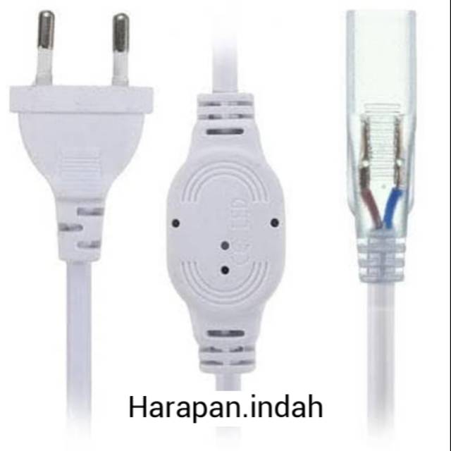 Kabel colokan lampu led selang 220v smd 5050/ socket adaptor