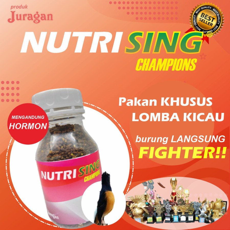 NUTRISING CHAMPIONS PAKAN PUR VOER MURAI JUARA PELET KASAR TERLARIS