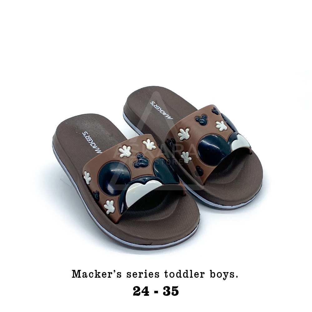 Sandal Kokop Anak laki-laki Macker Mickey AKS 24-35 Terbaru