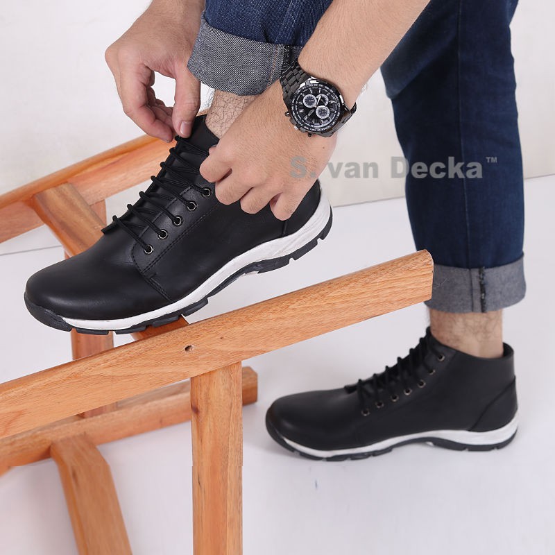 Sepatu Kasual Casual Sneakers Pria + Gratis Ransel S. van Decka R-XWER10K