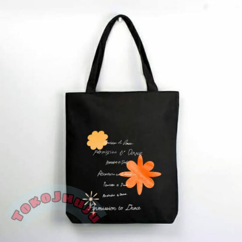 Totebag Resleting / Zippee Permission To Dance 7 TULISAN SAMBUNG