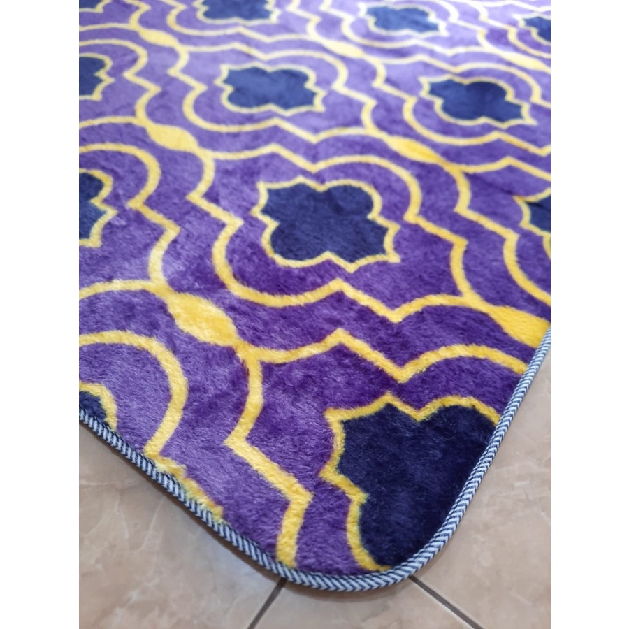 Karpet Busa FONIX Malaysia Bulu Super Lembut Anti Slip 180x220 Minimalis F127, Rasfur Korea-3