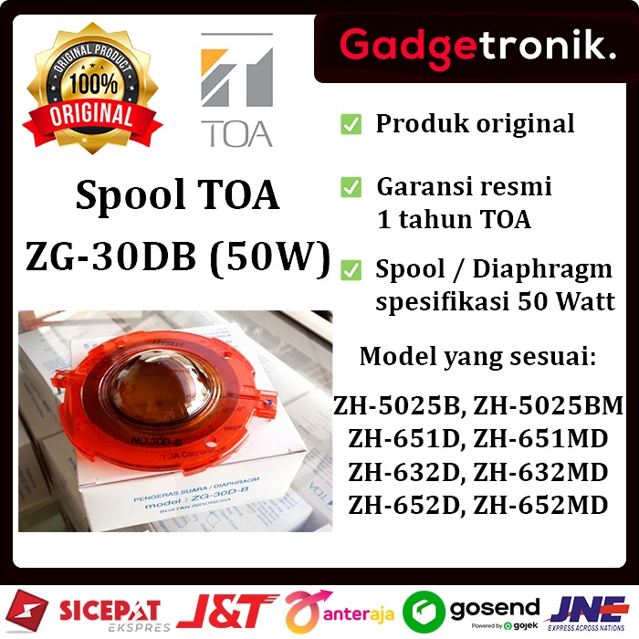 Spul / Spool Diaphragm TOA ZG-30DB 50W Original