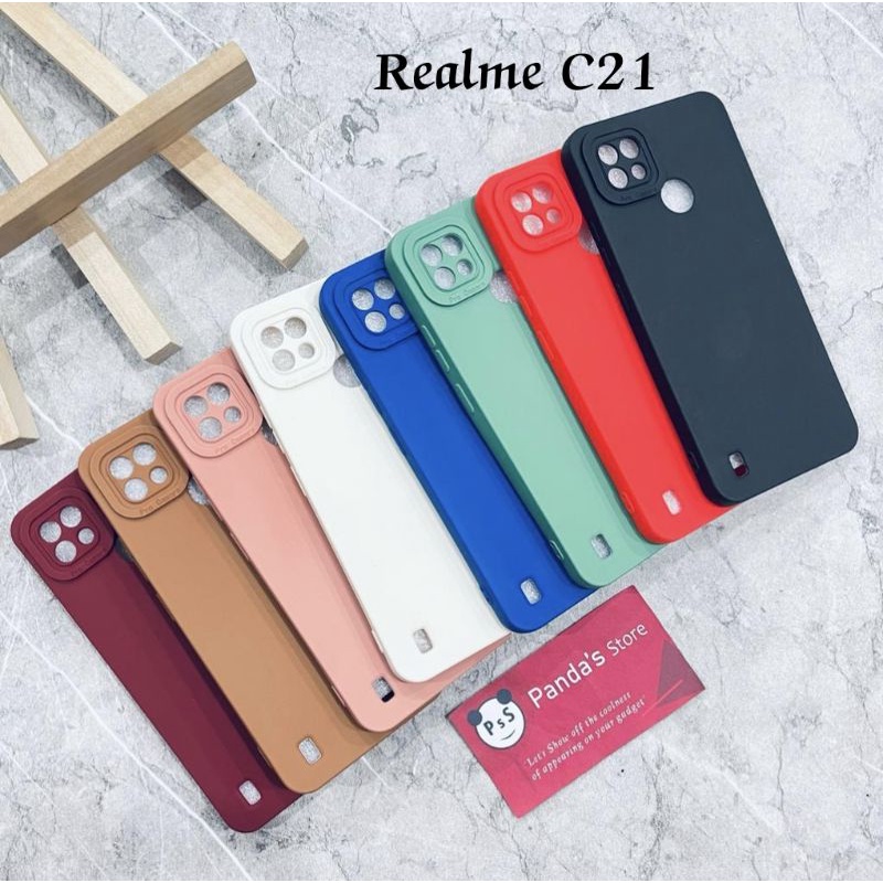 Softcase Pro Camera Realme C21 Candy Case Full Color 3D Silikon TPU