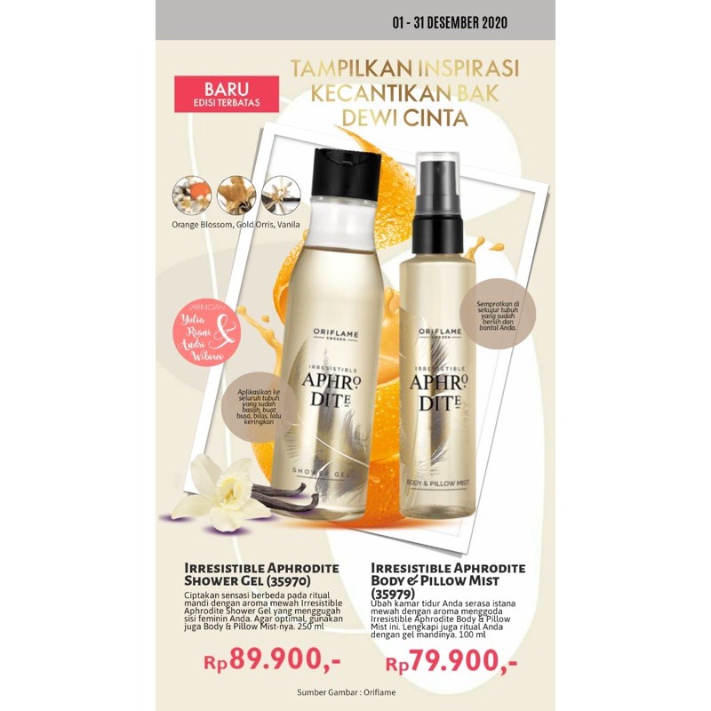 irresistible aphrodite by oriflame