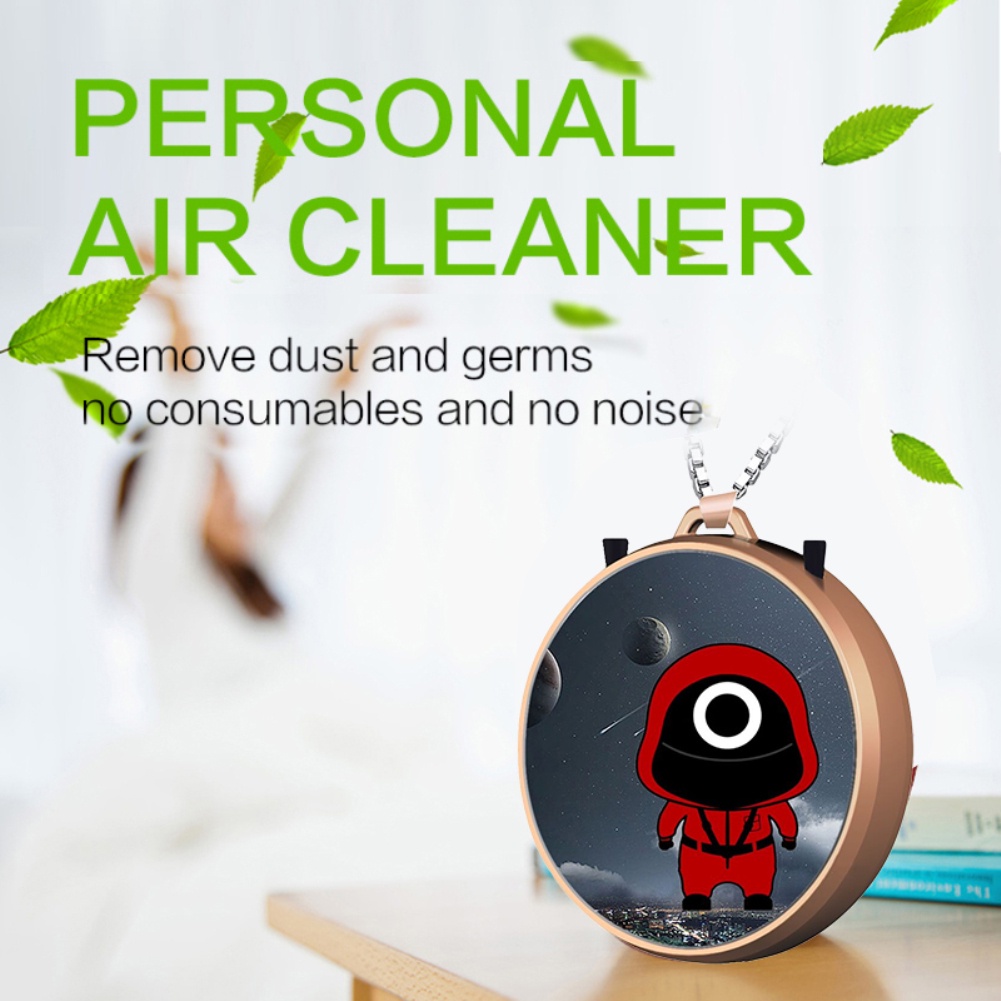 Air Purifier / Ionizer / Generator Ion Negatif Mini Portable Bentuk Cumi-Cumi