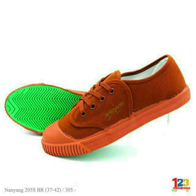 Termurah NANYANG ร้านรองเท้า SEPATU TAKRAW GRADE ORI THAILAND TIPE 205S BR COKLAT