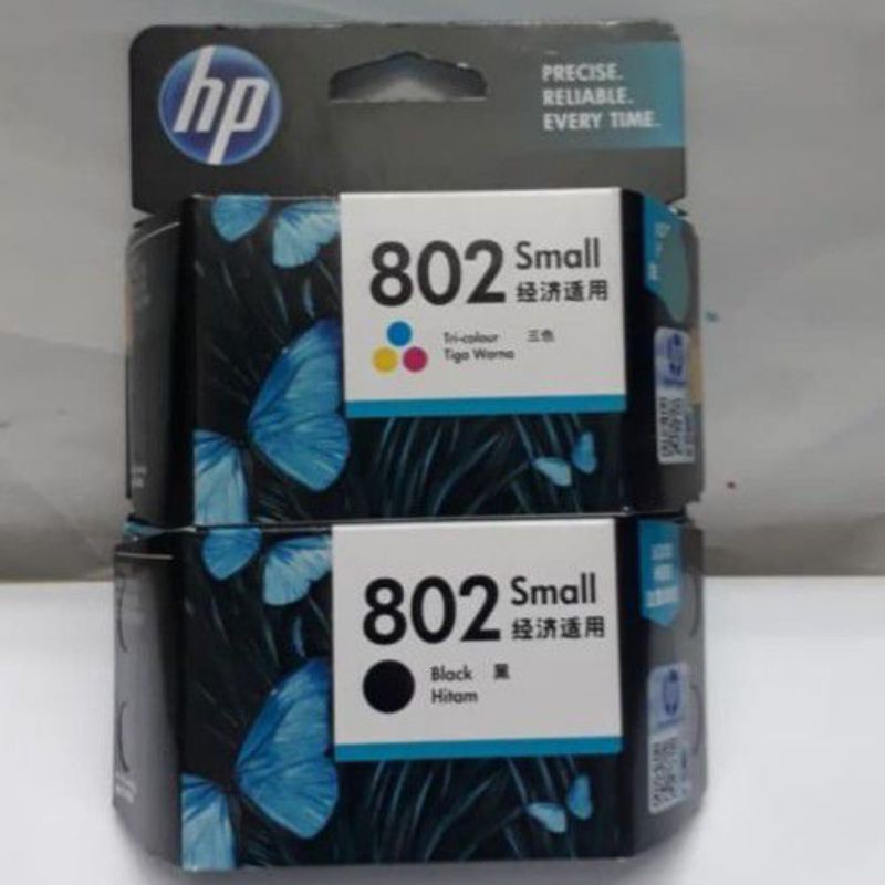 cartridge hp 802 black dan color