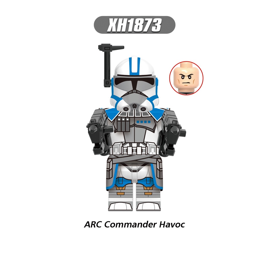 Xh0333 Mainan Action Figure Karakter Star Wars Minifigures ARC Commander Blitz Havoc Hammer 327th ARC Trooper Skala 13