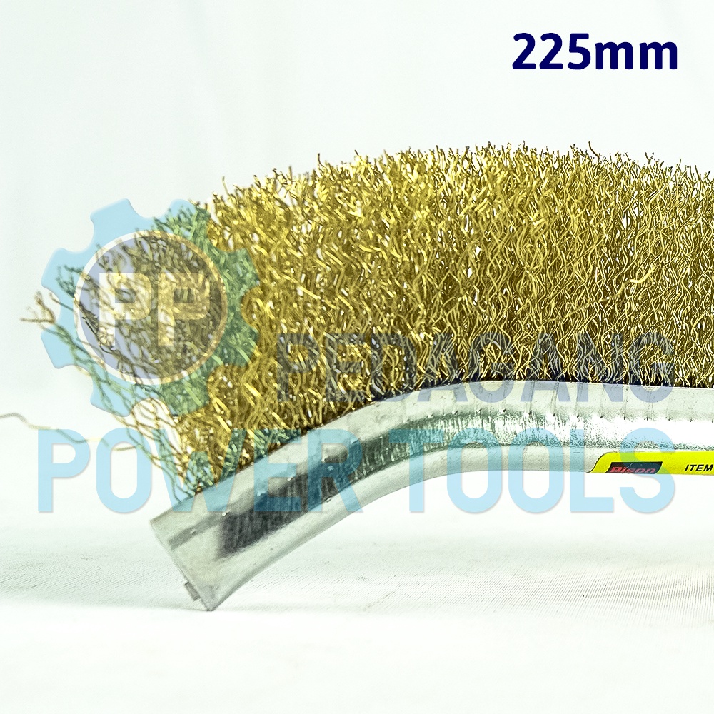 BISON SIKAT GOLOK KAWAT KUNINGAN GAGANG PVC 9 INCH PISAU WIRE BRUSH