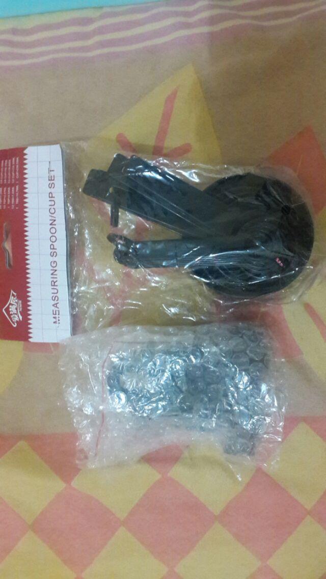 Sendok Takar Hitam, Sendok Takar, Sendok Ukur, Sendok Bumbu Dapur, Sendok Takar Isi 10 Psc