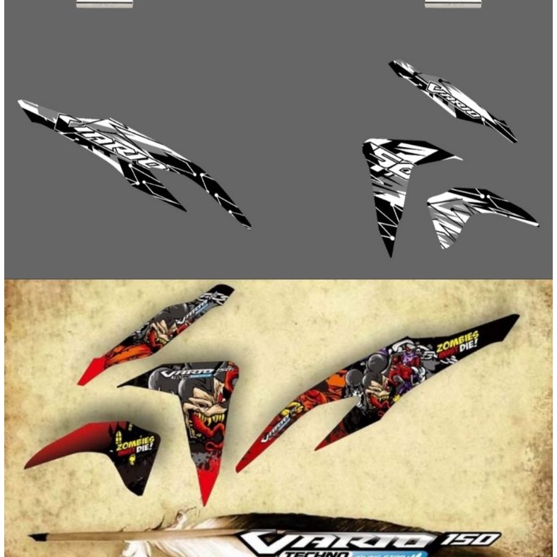 Striping Vario 150 / 125 All New 2018 2019 2020 2021 Variasi Sticker Motor Stiker Skotlet Scotlite