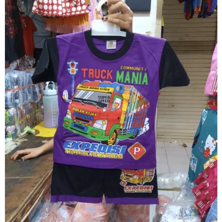 Setelan anak truck kids