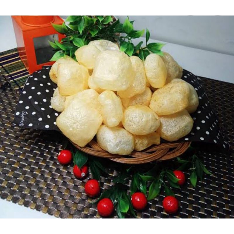 

kerupuk sapi, kerupuk kulit sapi50gram Free dus+buble wrap