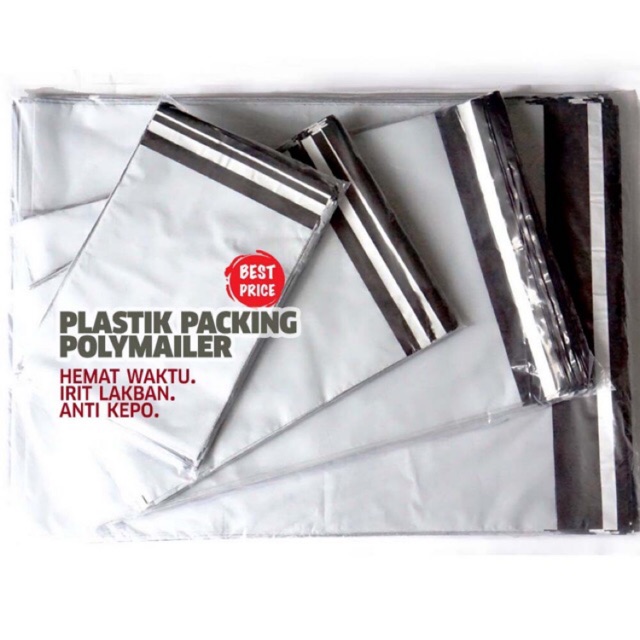 17x30 20x30 25x42 28x42 Polymailer amplop polymailer plastik packing putih