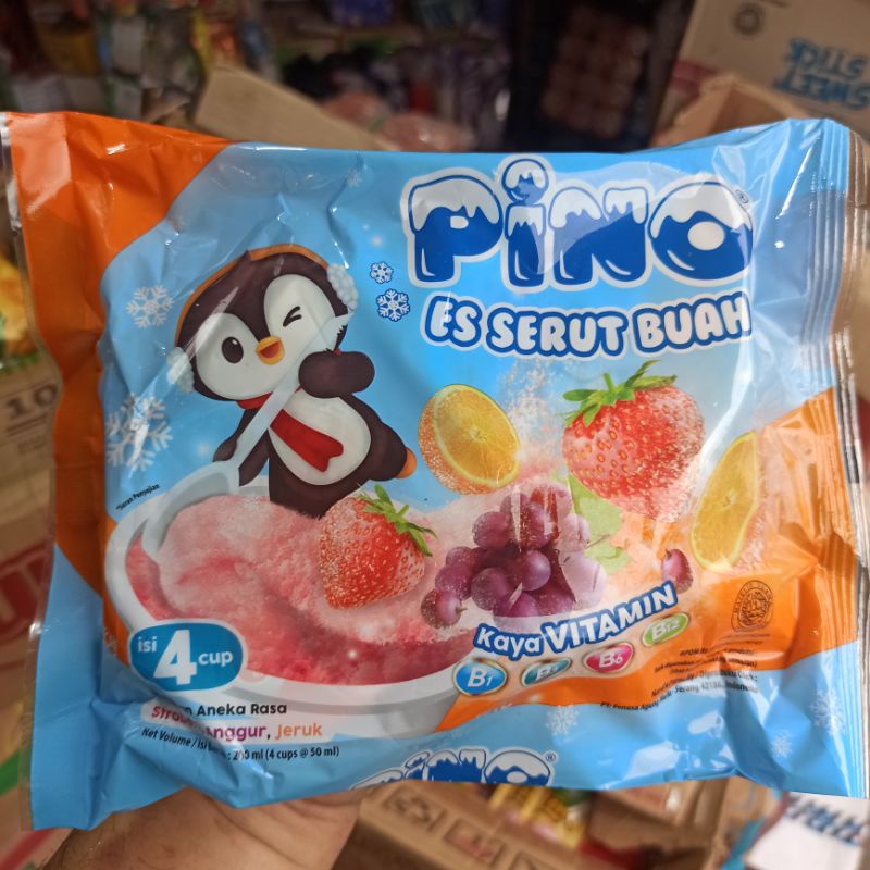 

Minuman Aneka Rasa Pino Ice Cup 50 Ml Rasa Buah Stroberi Anggur Jeruk