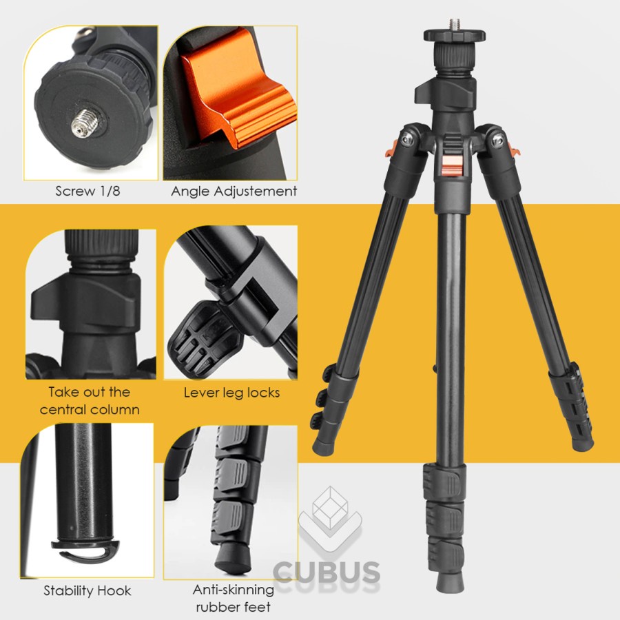 COSTA Alus AT-2B Tripod Ball Head Profesional Magnesium Alloy