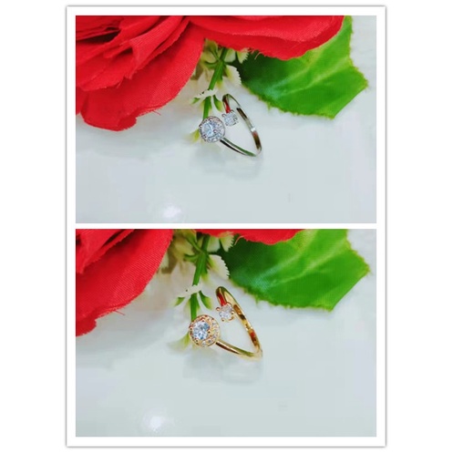 Cincin Xuping Permata Lapis Emas 18k Perhiasan Fashion F31-33