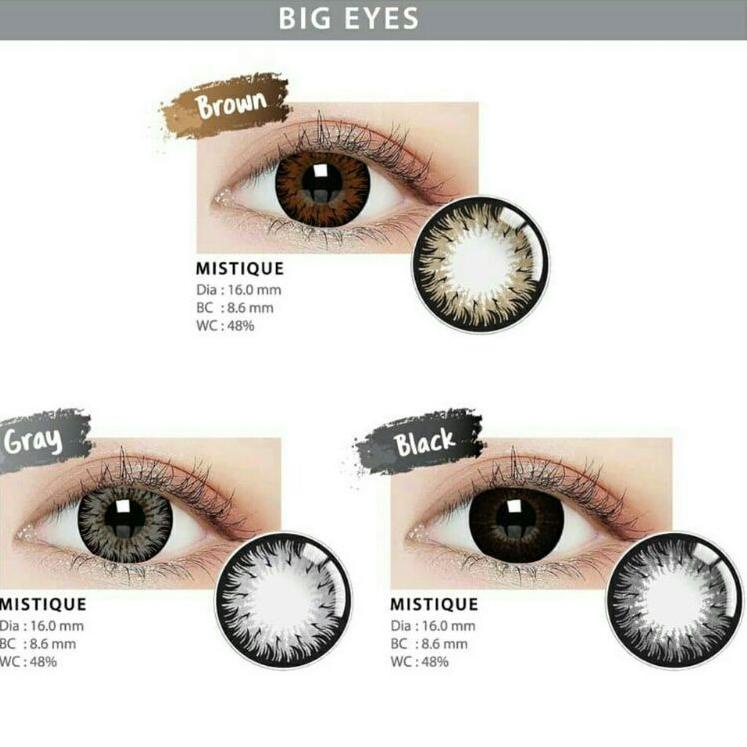 Serba Untung SOFTLENS LC MISTIQUE BLACK MINUS -0.50 sd -800