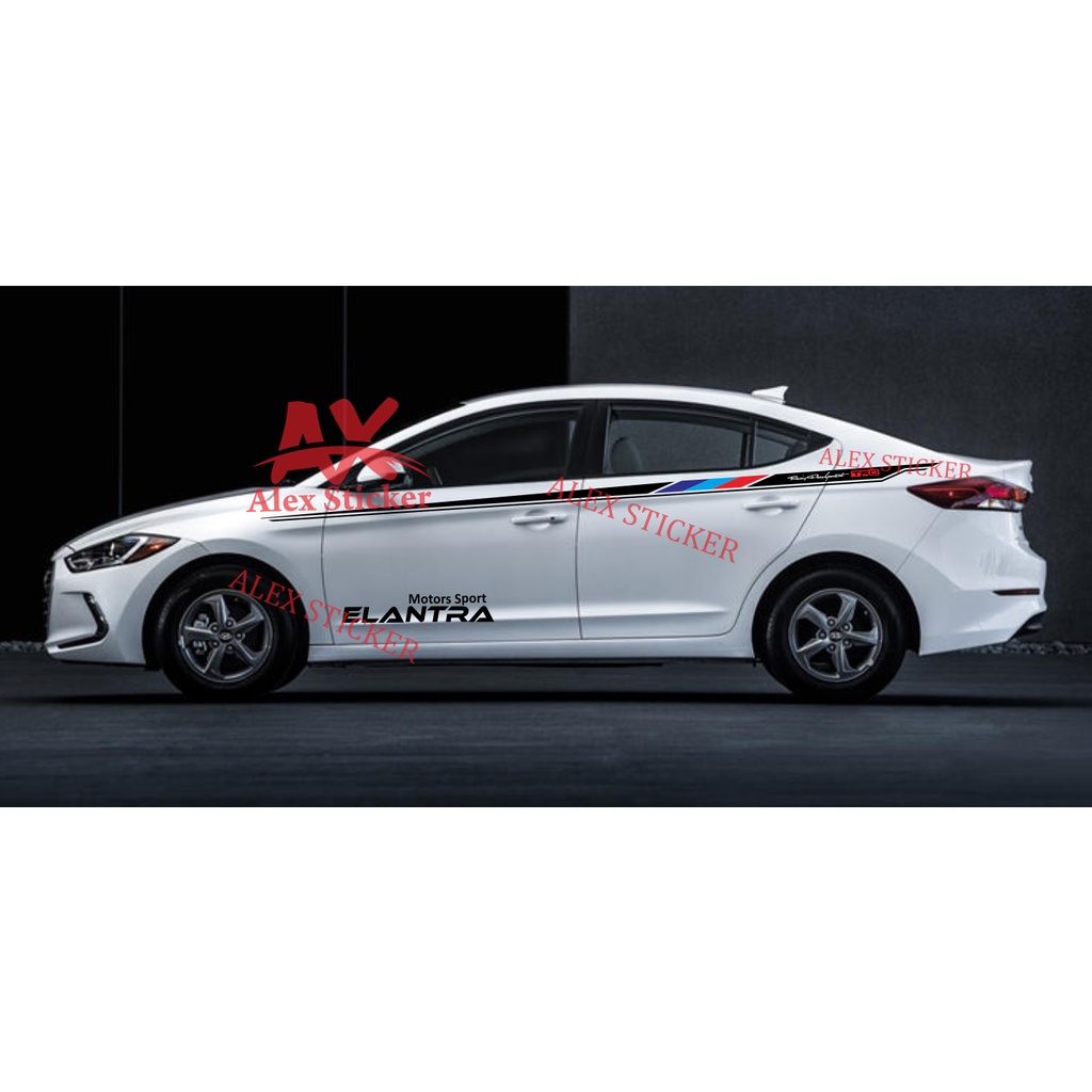 stiker sticker hyundai stiker list bodi mobil elantra vios camry civic sedan