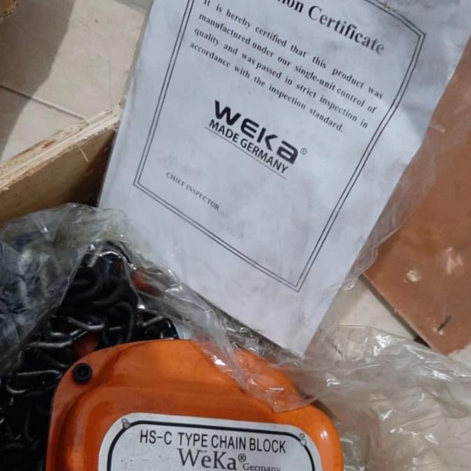 Chain Block 2 Ton X 5 Meter Weka Germany Takel 2 Ton X 5 Meter