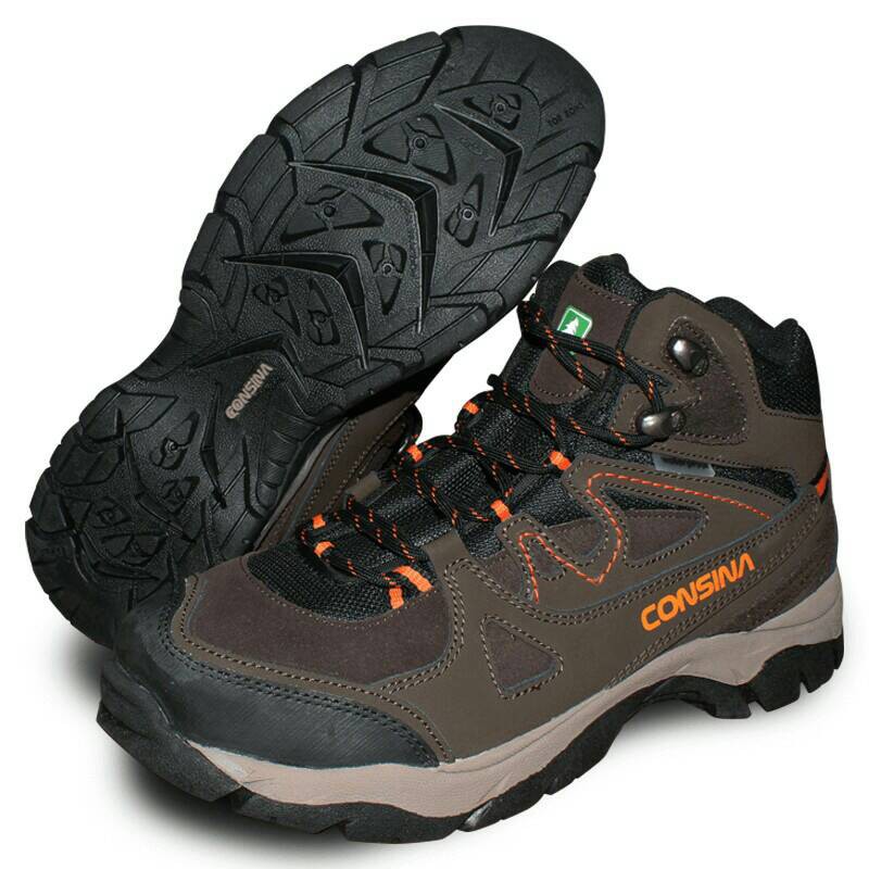 Sepatu Tracking / Sepatu Gunung Sepatu Gunung/Outdoor Consina Alpine Men Hitam dan Coklat