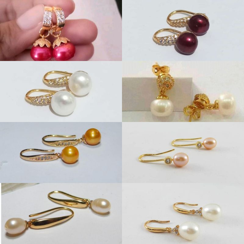 Anting mutiara|Anting gantung mutiara lombok|Anting mutiara tawar|Mutiara asli lombok|Mutiara lombok